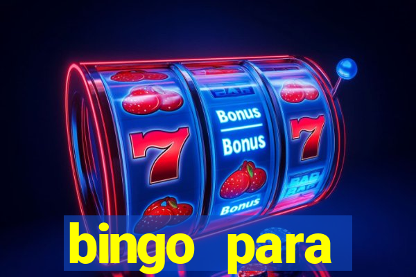 bingo para despedida de solteira para imprimir